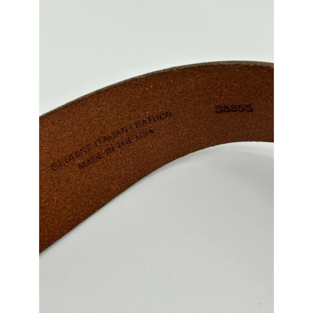 J. Crew Mens Italian Leather Belt Size 30 Brown Classic‎ Preppy Everyday